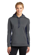 Sport-Tek® Women's Sport Wick Fleece Colorblock Hooded Pullover