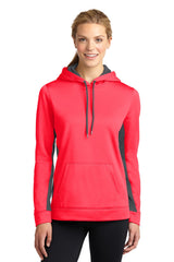 Sport-Tek® Women's Sport Wick Fleece Colorblock Hooded Pullover