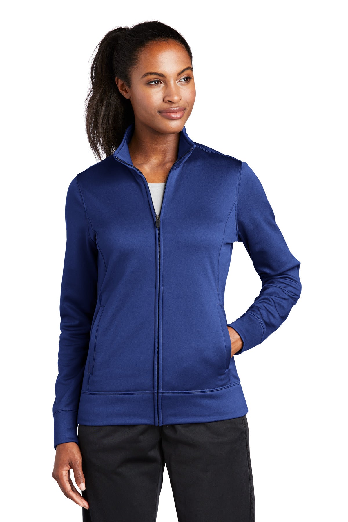 Sport-Tek® Women's Sport-Wick® Fleece Full-Zip Jacket