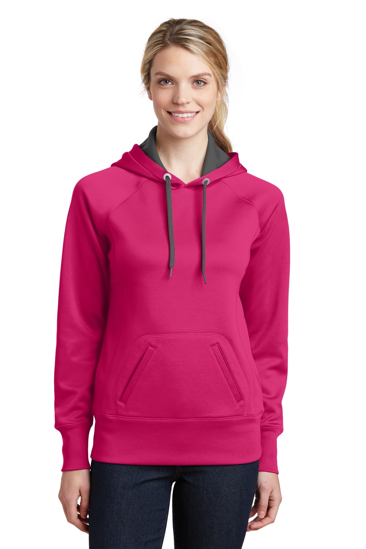 DISCONTINUED Sport-Tek® Ladies Tech Fleece Hooded Sweatshirt