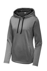 Sport-Tek ® Women's PosiCharge ® Sport-Wick ® Heather Fleece Hooded Pullover