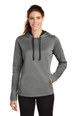 Sport-Tek ® Women's PosiCharge ® Sport-Wick ® Heather Fleece Hooded Pullover