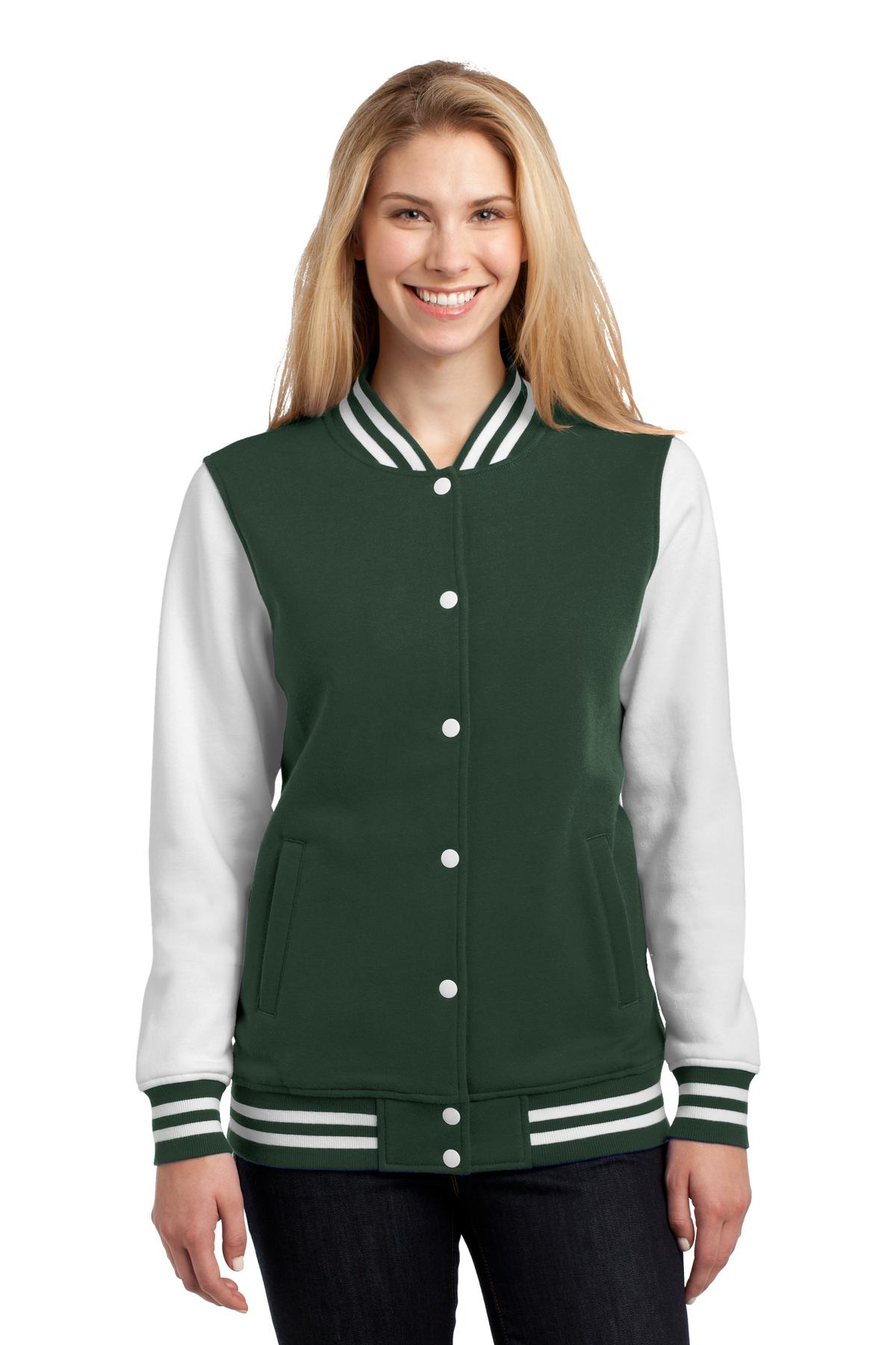 Sport-Tek® Ladies Fleece Letterman Jacket