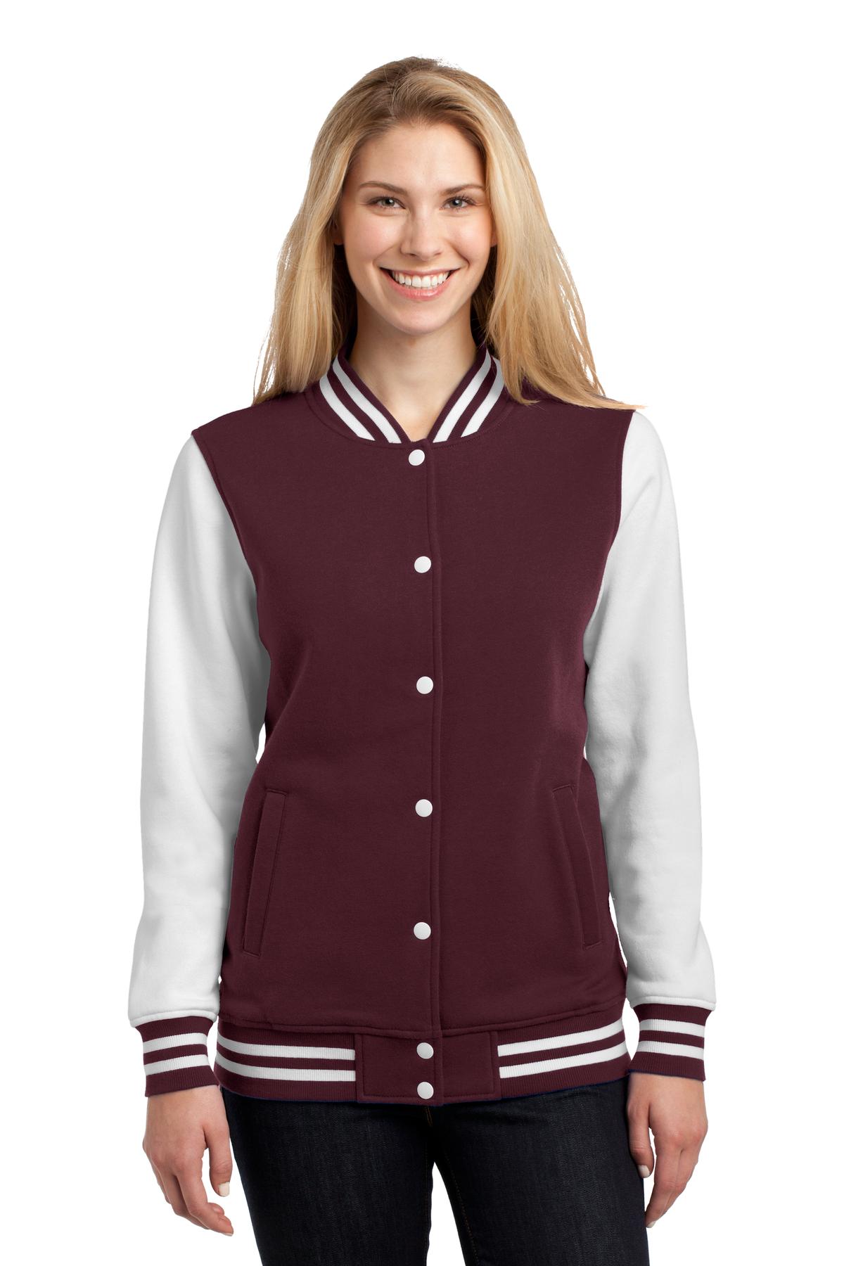 Sport-Tek® Ladies Fleece Letterman Jacket
