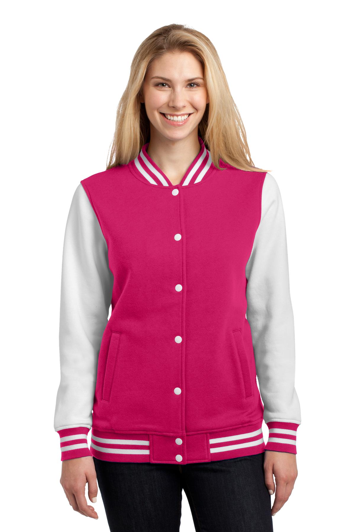 Sport-Tek® Ladies Fleece Letterman Jacket