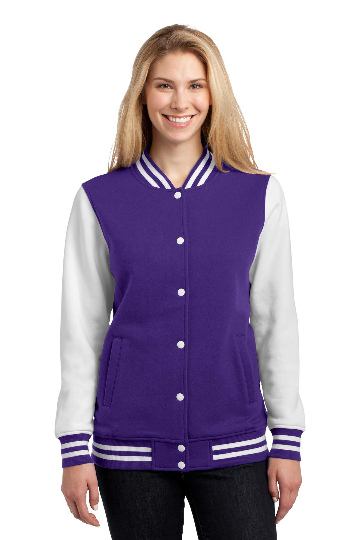 Sport-Tek® Ladies Fleece Letterman Jacket