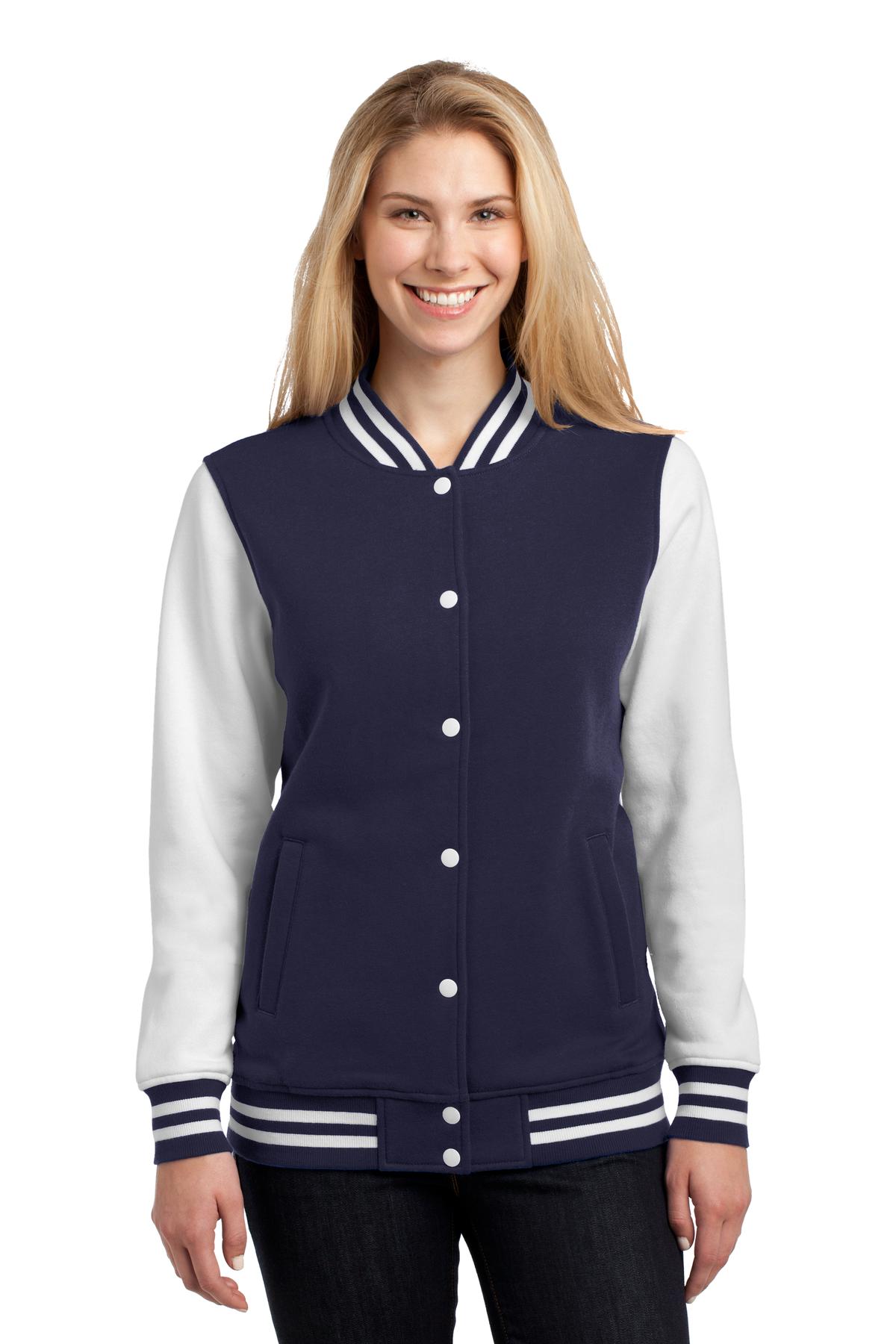 Sport-Tek® Ladies Fleece Letterman Jacket