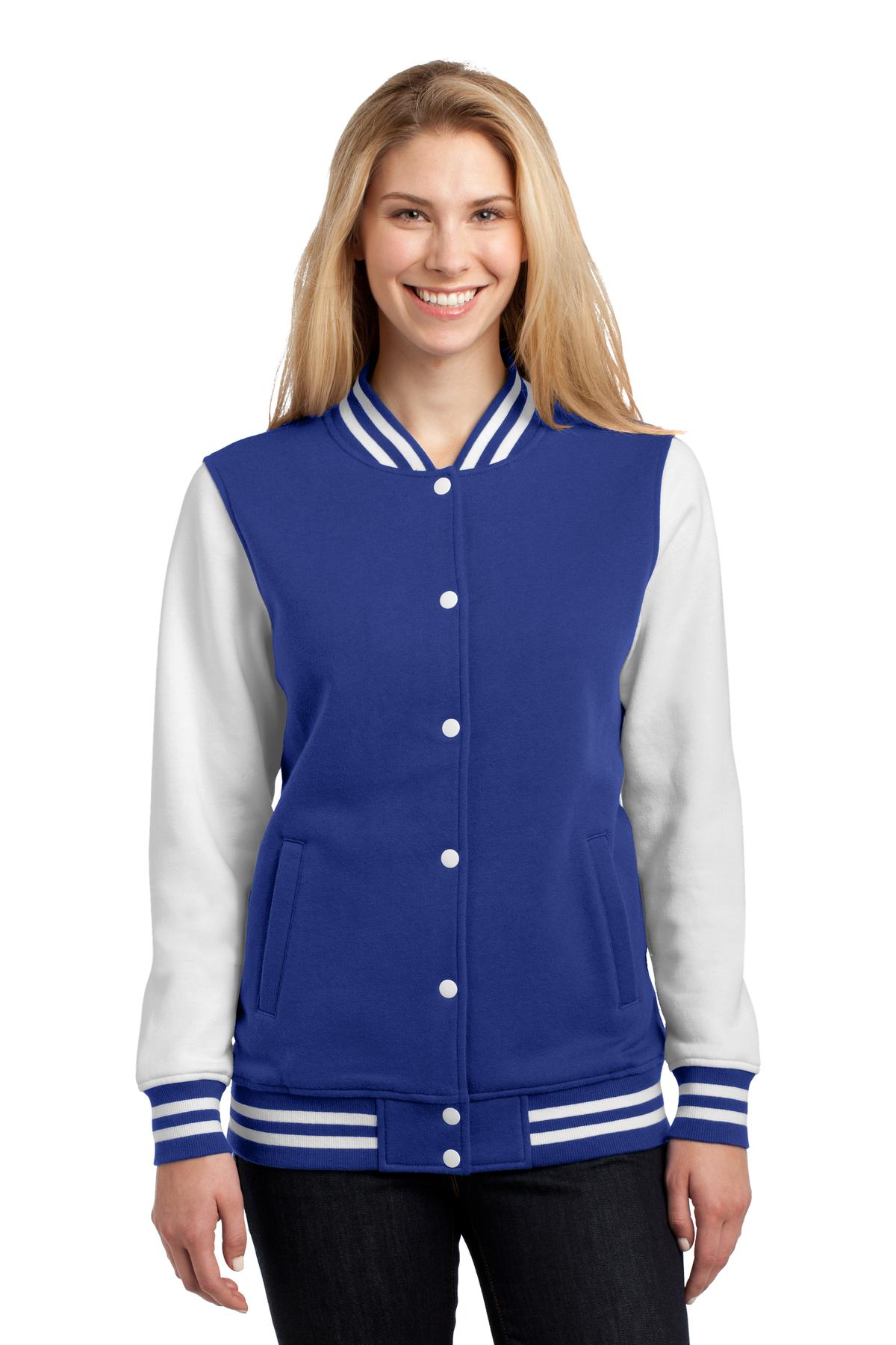 Sport-Tek® Ladies Fleece Letterman Jacket