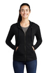 Sport-Tek ® Women's PosiCharge ® Tri-Blend Wicking Fleece Full-Zip Hooded Jacket