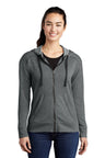Sport-Tek ® Women's PosiCharge ® Tri-Blend Wicking Fleece Full-Zip Hooded Jacket