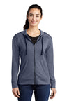 Sport-Tek ® Women's PosiCharge ® Tri-Blend Wicking Fleece Full-Zip Hooded Jacket
