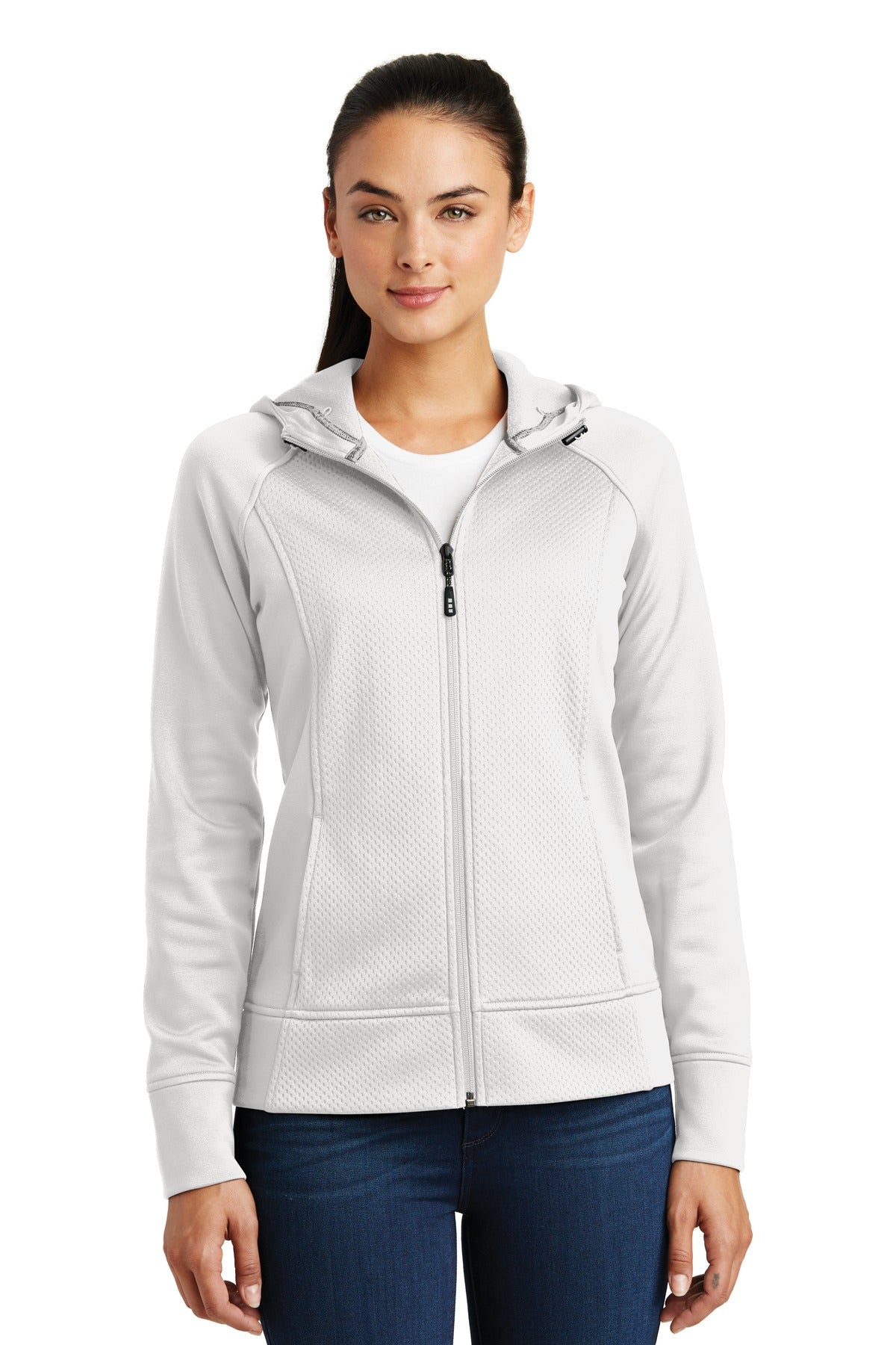 Sport-Tek® Ladies Rival Tech Fleece Full-Zip Hooded Jacket