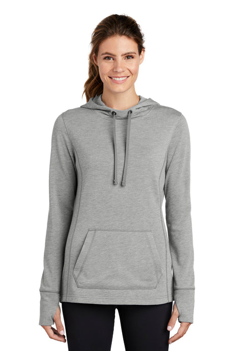 Sport-Tek ® Women's PosiCharge ® Tri-Blend Wicking Fleece Hooded Pullover