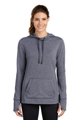 Sport-Tek ® Women's PosiCharge ® Tri-Blend Wicking Fleece Hooded Pullover