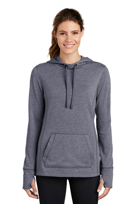 Sport-Tek ® Women's PosiCharge ® Tri-Blend Wicking Fleece Hooded Pullover