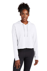Sport-Tek ® Women's PosiCharge ® Tri-Blend Wicking Fleece Crop Hooded Pullover