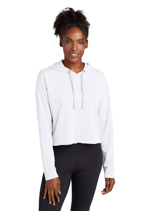 Sport-Tek ® Women's PosiCharge ® Tri-Blend Wicking Fleece Crop Hooded Pullover