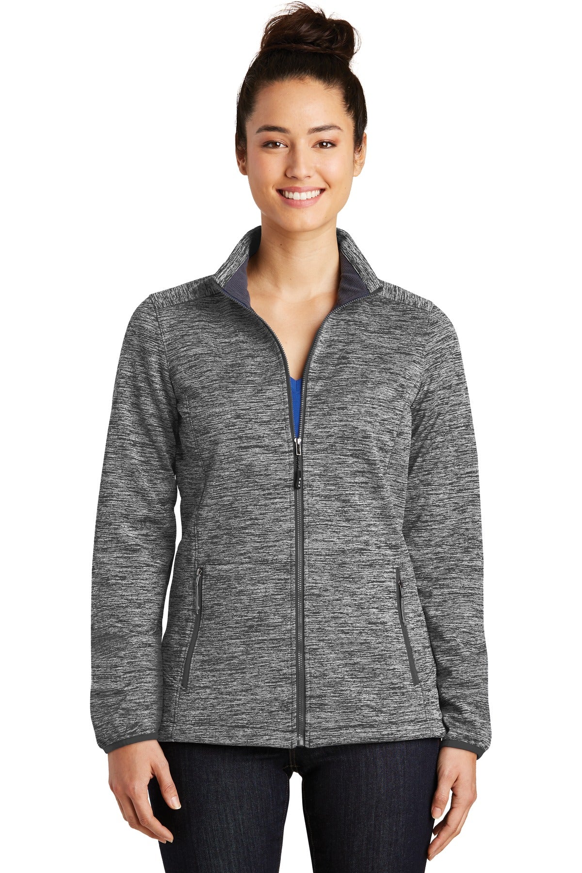 Sport-Tek® Women's PosiCharge® Electric Heather Soft Shell Jacket