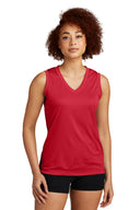Sport-Tek® Women's Sleeveless PosiCharge Competitor V-Neck Tee