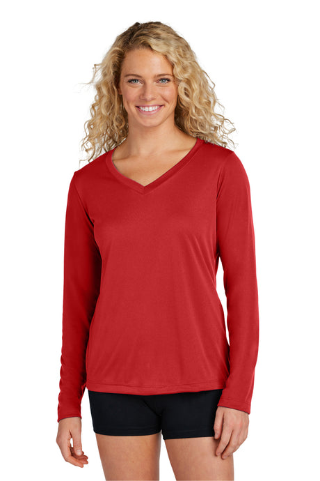 Sport-Tek® Women's Long Sleeve PosiCharge® Competitor™ V-Neck Tee