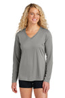 Sport-Tek® Women's Long Sleeve PosiCharge® Competitor™ V-Neck Tee