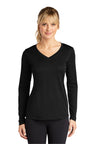 Sport-Tek® Women's Long Sleeve PosiCharge® Competitor™ V-Neck Tee