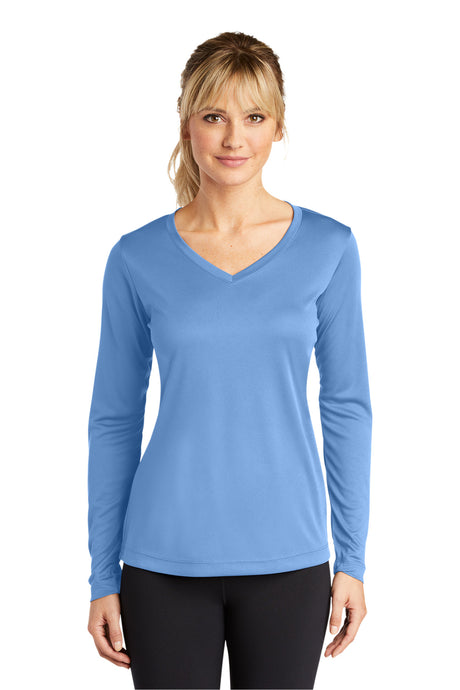 Sport-Tek® Women's Long Sleeve PosiCharge® Competitor™ V-Neck Tee