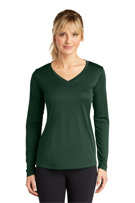 Sport-Tek® Women's Long Sleeve PosiCharge® Competitor™ V-Neck Tee