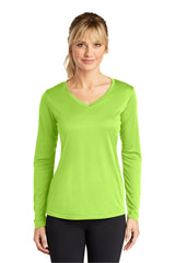 Sport-Tek® Women's Long Sleeve PosiCharge® Competitor™ V-Neck Tee