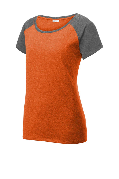 Sport-Tek ® Women's Heather-On-Heather Contender Scoop Neck Tee