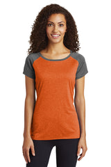 Sport-Tek ® Women's Heather-On-Heather Contender ™ Scoop Neck Tee