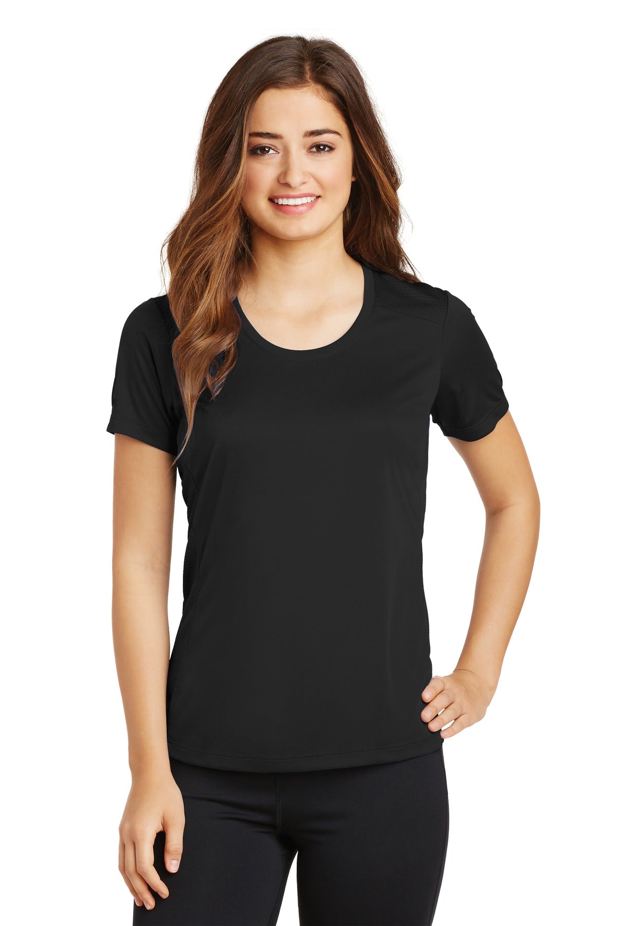 Sport-Tek® Ladies PosiCharge® Elevate Scoop Neck Tee