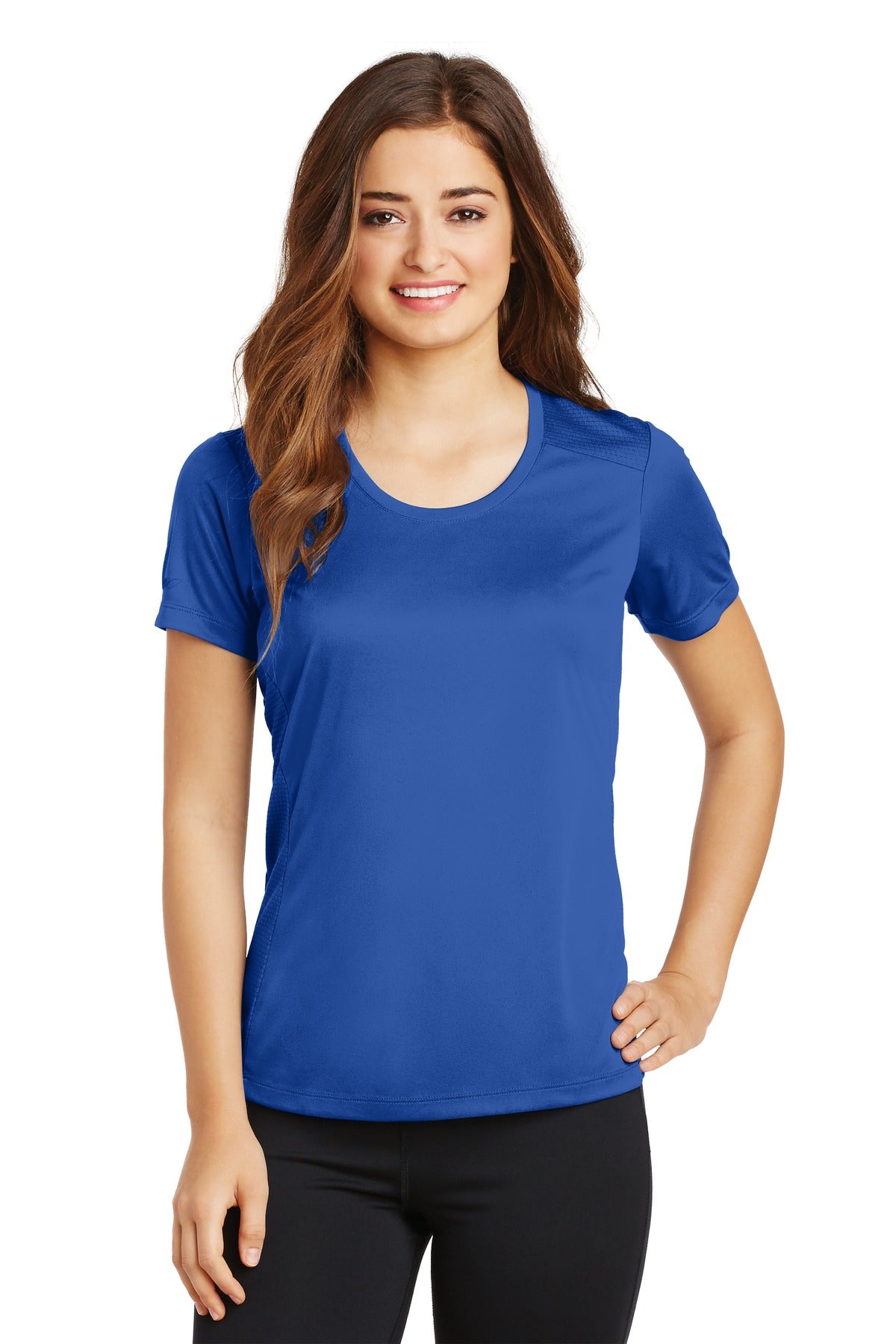 Sport-Tek® Ladies PosiCharge® Elevate Scoop Neck Tee