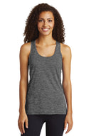 Camiseta sin mangas Racerback PosiCharge® Electric Heather para mujer Sport-Tek®
