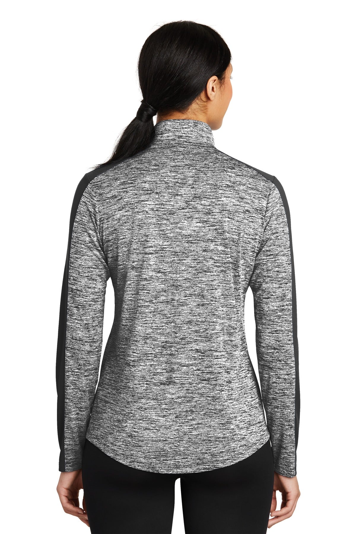 Sport-Tek® Women's PosiCharge® Electric Heather Colorblock 1/4-Zip Pullover