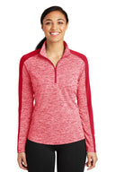 Women's PosiCharge Electric Heather Colorblock 1/4-Zip Pullover