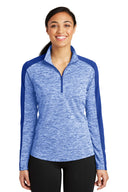 Women's PosiCharge Electric Heather Colorblock 1/4-Zip Pullover