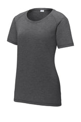 Sport-Tek ® Women's PosiCharge ® Tri-Blend Wicking Scoop Neck Raglan Tee