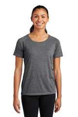 Sport-Tek ® Women's PosiCharge ® Tri-Blend Wicking Scoop Neck Raglan Tee