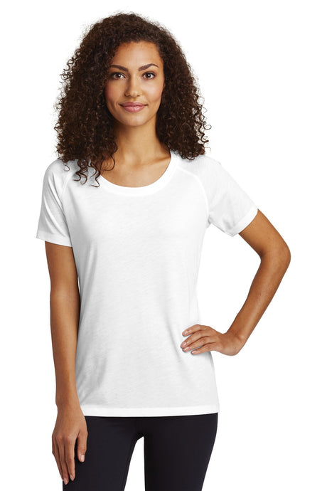 Sport-Tek ® Women's PosiCharge ® Tri-Blend Wicking Scoop Neck Raglan Tee