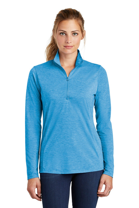 Sport-Tek ® Women's PosiCharge ® Tri-Blend Wicking 1/4-Zip Pullover