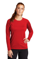 Sport Tek Women's Long Sleeve Performance Rashguard Tee, moisture wicking athletic shirt for women