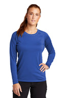 Sport Tek Women's Long Sleeve Performance Rashguard Tee, moisture wicking athletic shirt for women