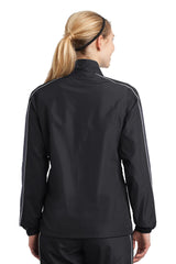 DISCONTINUED Sport-Tek® Ladies Piped Colorblock Wind Jacket