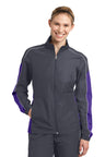 DISCONTINUED Sport-Tek® Ladies Piped Colorblock Wind Jacket