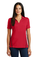 DISCONTINUED Sport-Tek® Ladies Contrast PosiCharge® Tough Polo®