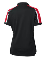 Sport-Tek® Ladies Tricolor Shoulder Micropique Sport-Wick® Polo