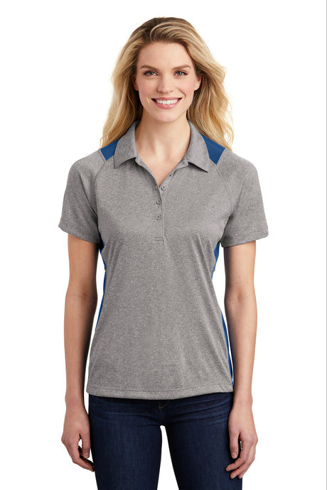 Sport-Tek® Women's Heather Colorblock Contender™ Polo
