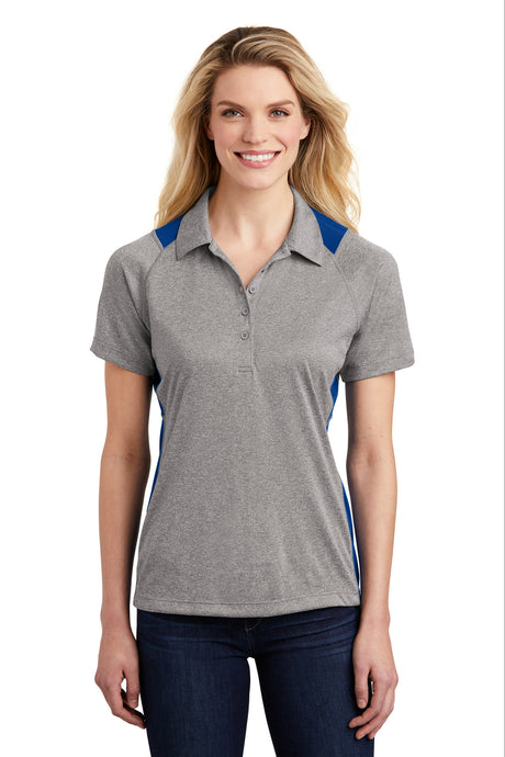 Sport-Tek® Women's Heather Colorblock Contender™ Polo