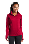 Sport-Tek® Women's Sport-Wick Stretch 1/4-Zip Pullover